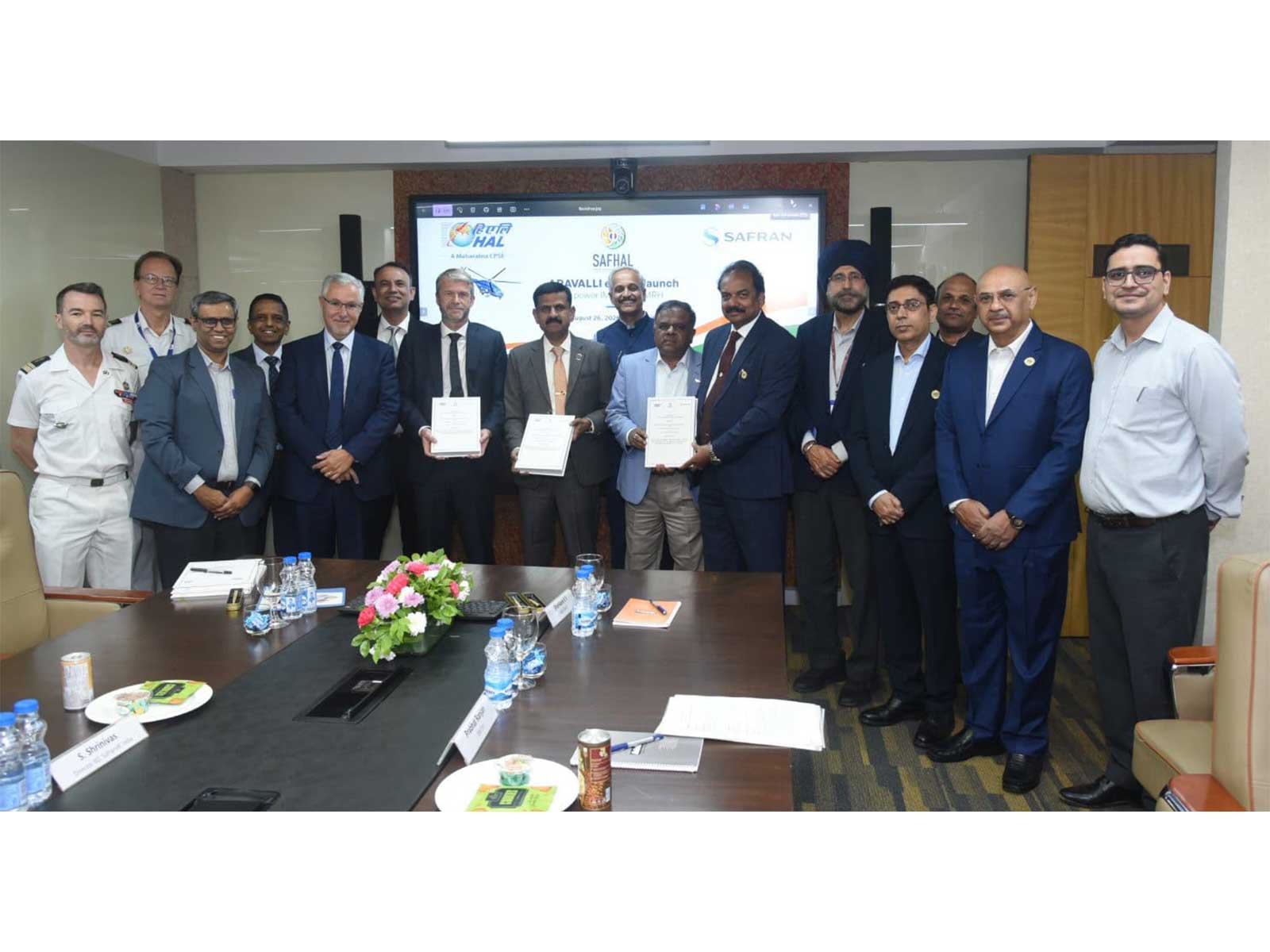 HAL and Safran Helicopter Engines signed contract with SAFHAL (Photo/HAL) HAL and Safran Helicopter Engines signed contract with SAFHAL (Photo/HAL)