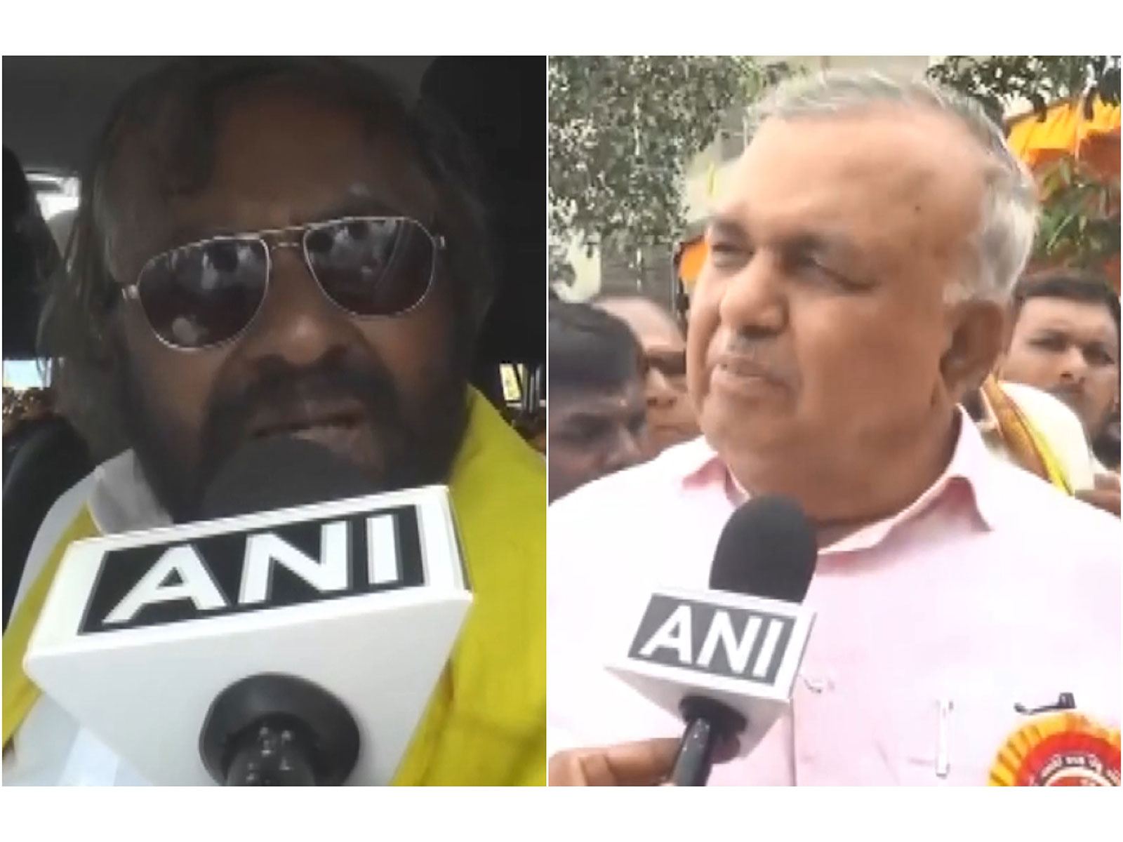 Karnataka Ministers Eshwar Khandre and Ramalinga Reddy (Photo/ANI)