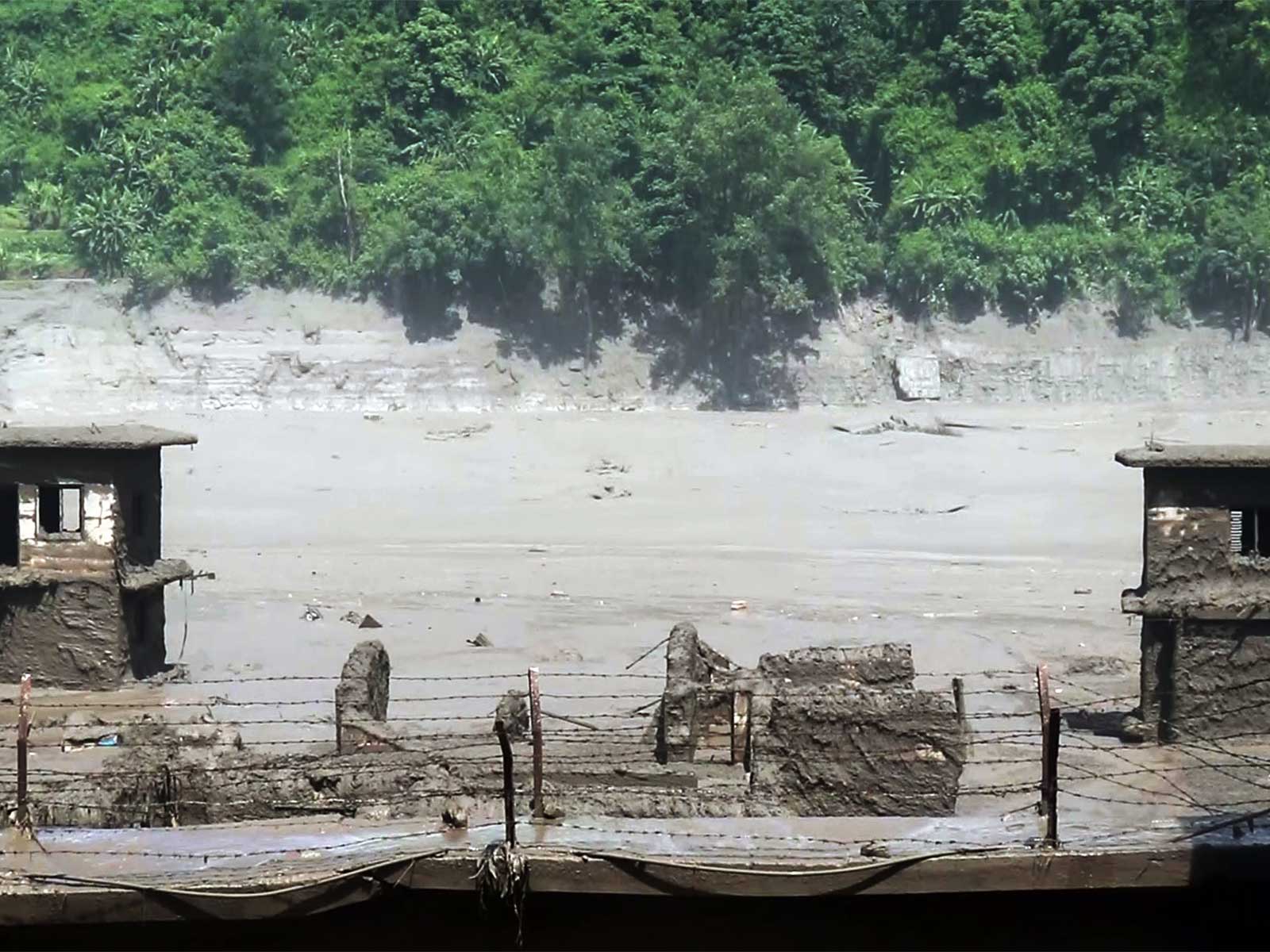 An area devastated by mud-laden floodwaters following a flash flood caused by an outburst in the Bhotekoshi River, in Nepal's Rasuwa (Photo/ANI) An area devastated by mud-laden floodwaters following a flash flood caused by an outburst in the Bhotekoshi River, in Nepal's Rasuwa (Photo/ANI)