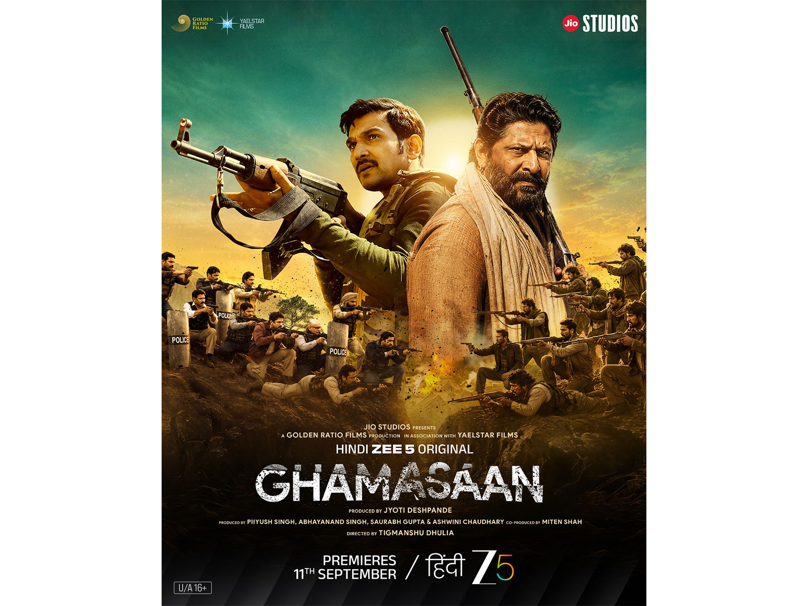 Poster of Ghamasaan (Image source: zee5) Poster of Ghamasaan (Image source: zee5)