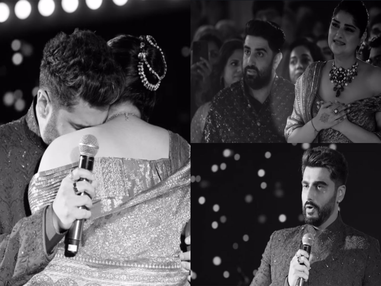 Arjun Kapoor remembers late mom, tears up at Anshula’s wedding