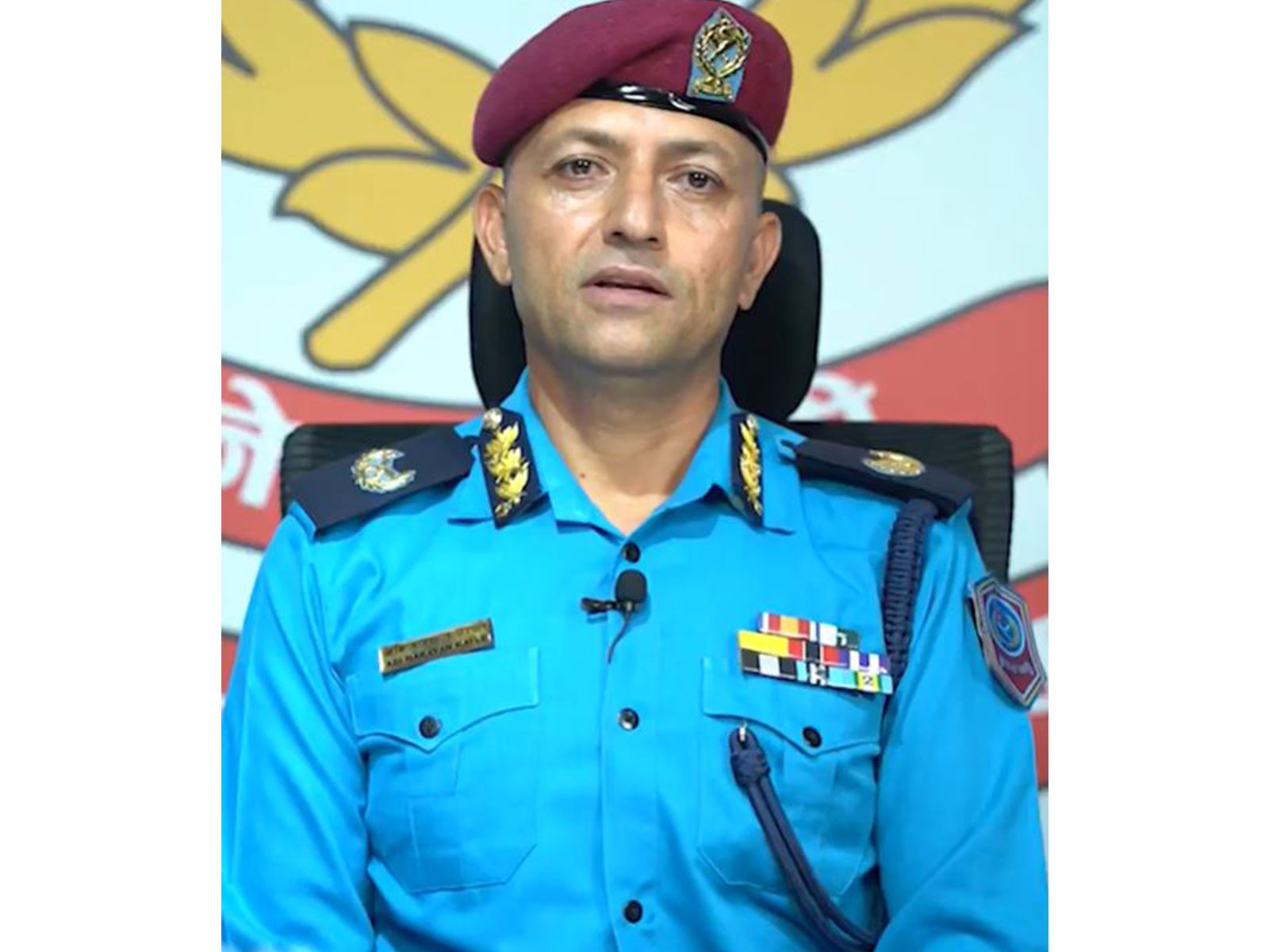Central Spokesperson of Nepal Police Headquarters, Deputy Inspector General (DIG) Abhi Narayan Kapale (Photo: X/Nepal Police Headquarters)