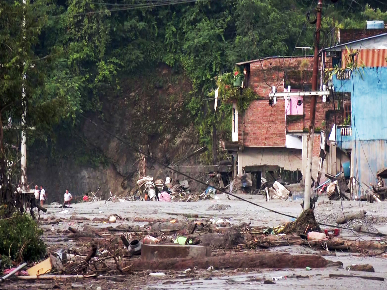 Flash flood ravages Nepalโs Nuwakot (Photo/ANI) Flash flood ravages Nepalโs Nuwakot (Photo/ANI)