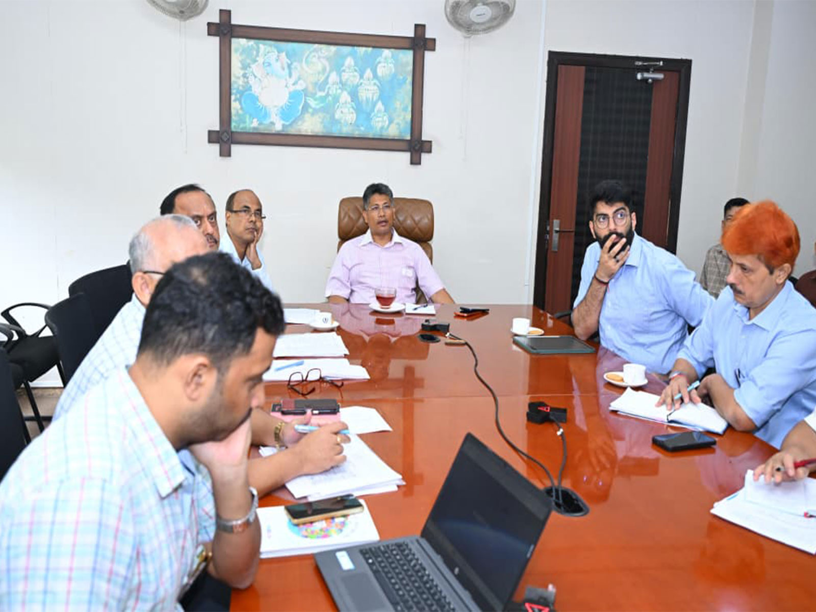 Assam Minister Pijush Hazarika chairs high-level review meeting (Photo/ANI) Assam Minister Pijush Hazarika chairs high-level review meeting (Photo/ANI)