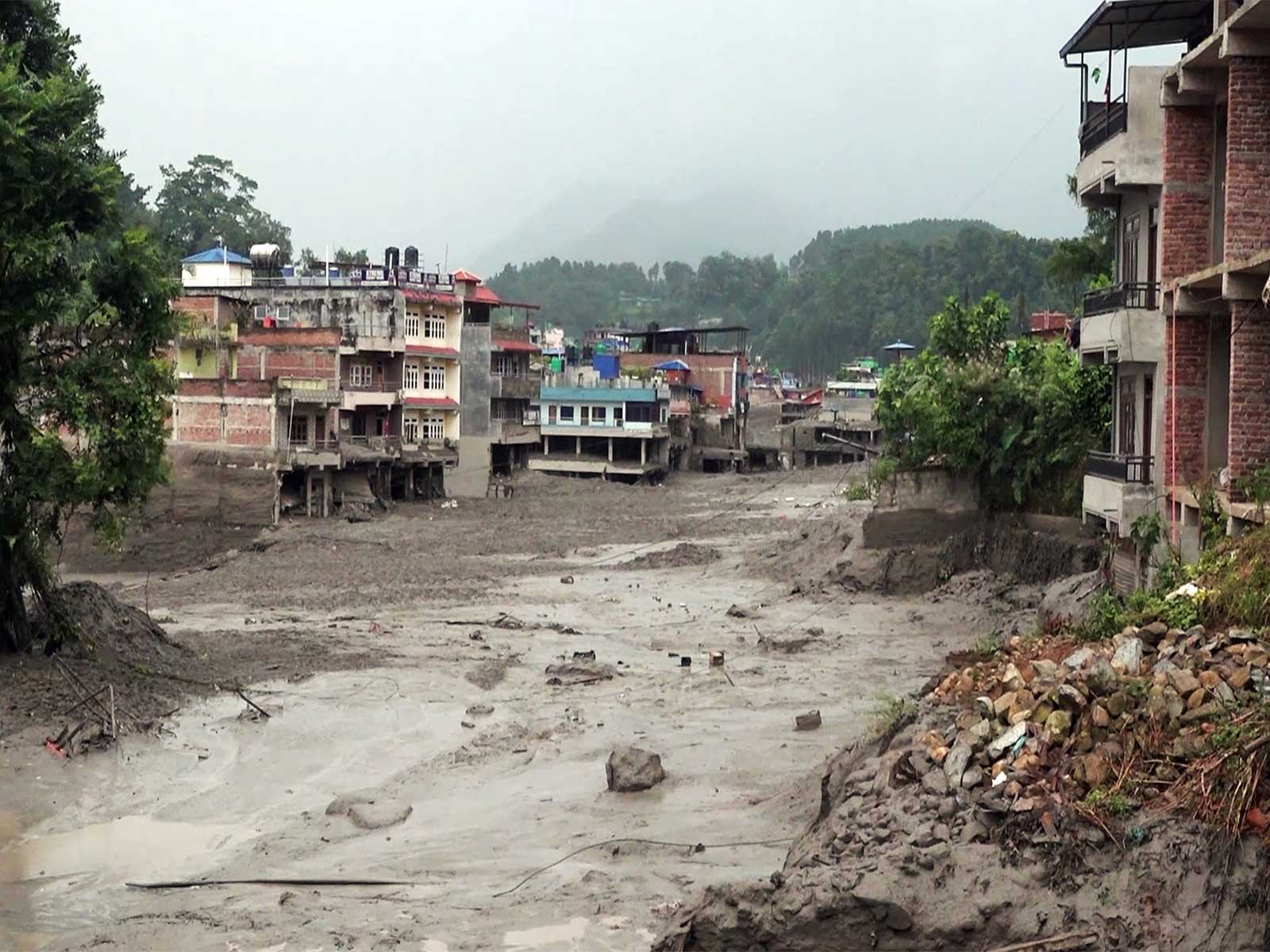 Flash flood ravages Nepal’s Nuwakot (Photo/ANI) Flash flood ravages Nepal’s Nuwakot (Photo/ANI)