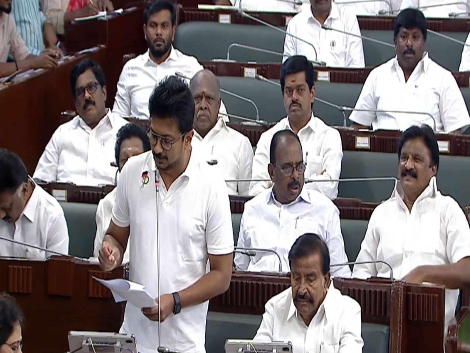 LoP in Tamil Nadu Assembly, Udhayanidhi Stalin (Photo/Tamil Nadu Assembly YouTube) LoP in Tamil Nadu Assembly, Udhayanidhi Stalin (Photo/Tamil Nadu Assembly YouTube)