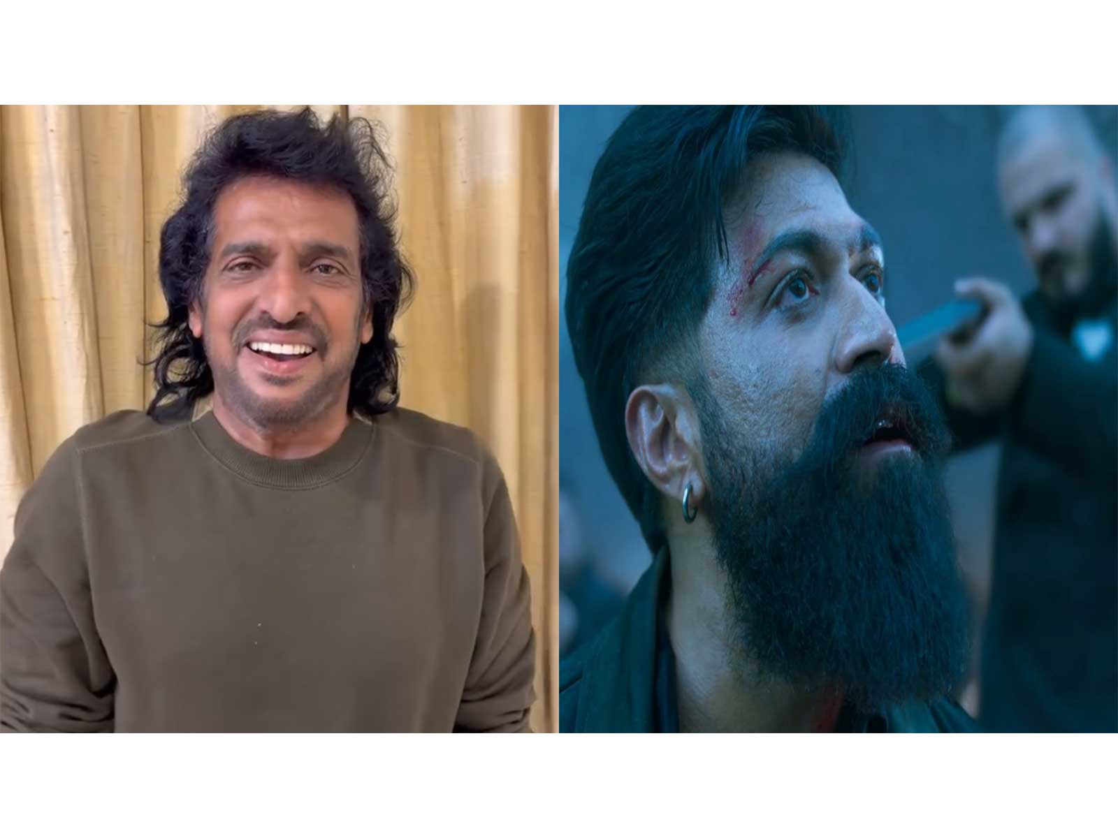 Kannada actor Upendra (R) Yash in Toxic (L) (Photos/nimmaupendra/Toxic mokers) Kannada actor Upendra (R) Yash in Toxic (L) (Photos/nimmaupendra/Toxic mokers)