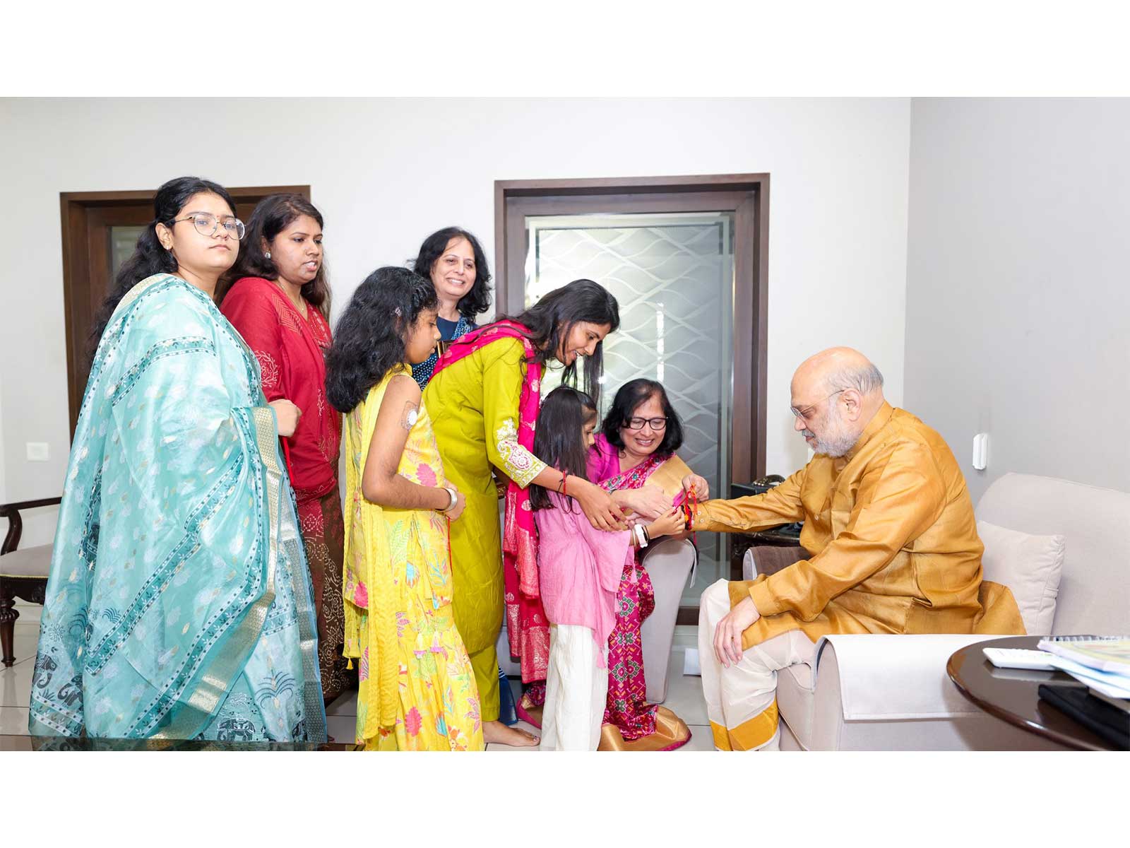 Union Home Minister Amit Shah celebrating Rakhi (Photo/X/@AmitShah) Union Home Minister Amit Shah celebrating Rakhi (Photo/X/@AmitShah)