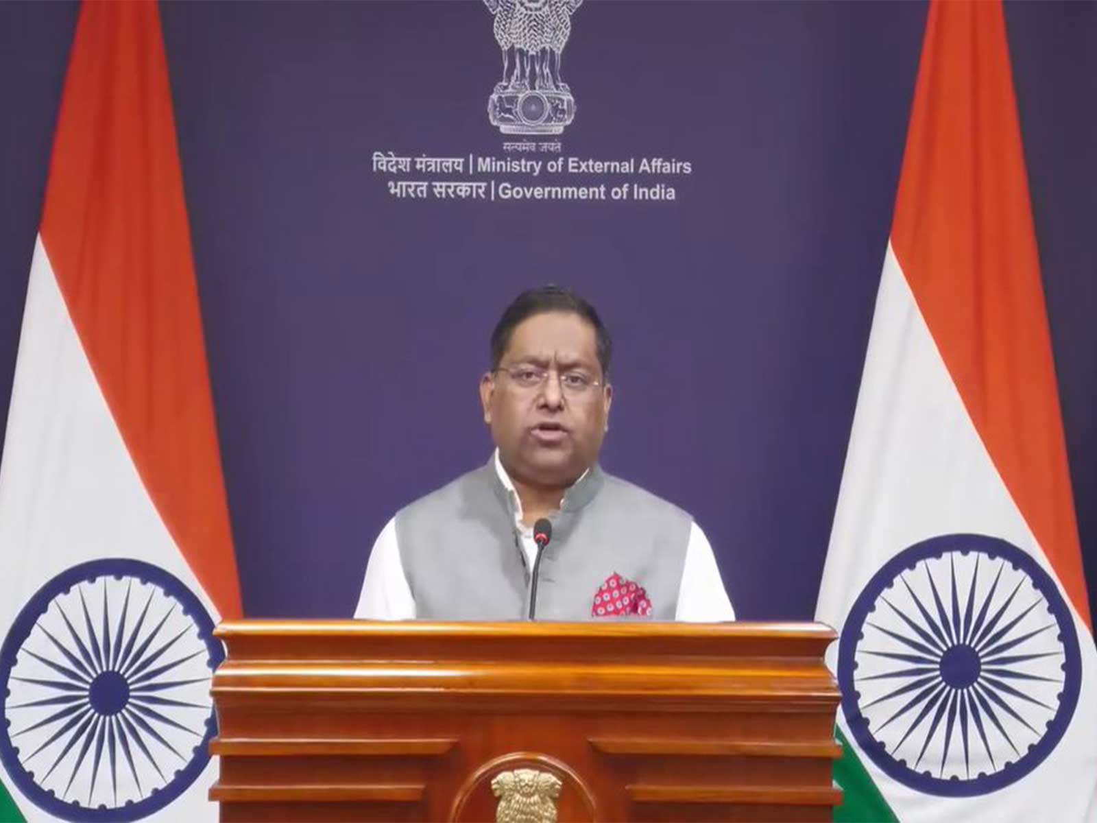 MEA spokesperson Randhir Jaiswal (Photo/Youtube@Ministry of External Affairs) MEA spokesperson Randhir Jaiswal (Photo/Youtube@Ministry of External Affairs)