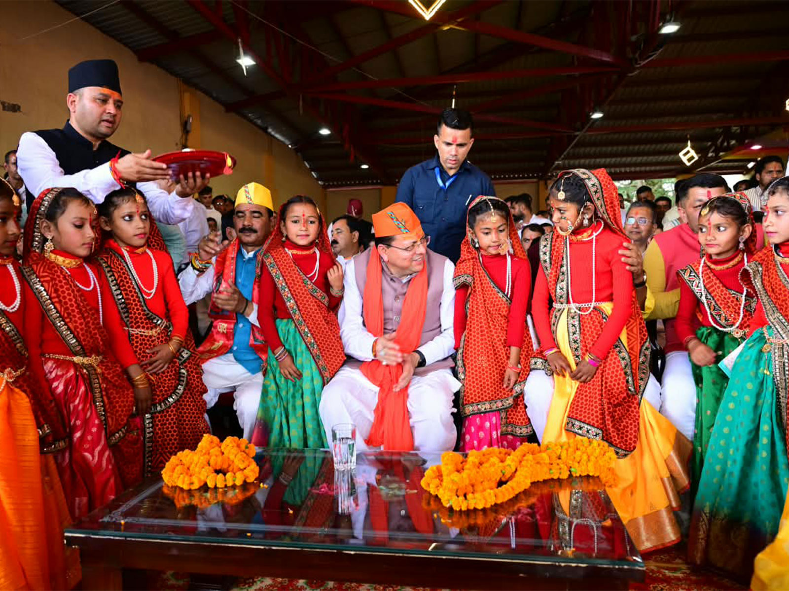 CM Dhami witnesses historic Bagwal Mela in Champawat (Photo/ANI) CM Dhami witnesses historic Bagwal Mela in Champawat (Photo/ANI)