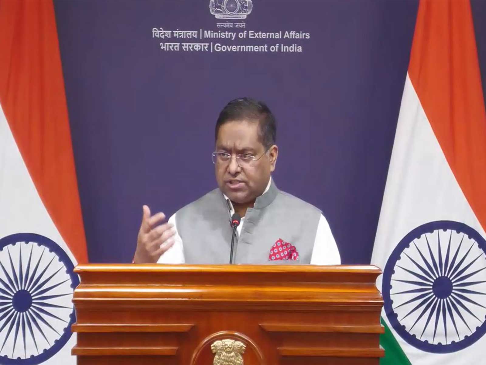 MEA spokesperson Randhir Jaiswal (Photo/Youtube@Ministry of External Affairs) MEA spokesperson Randhir Jaiswal (Photo/Youtube@Ministry of External Affairs)