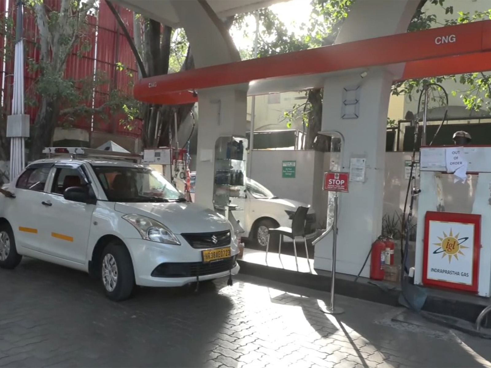 Visuals from CNG station in Delhi (File Photo/ANI)