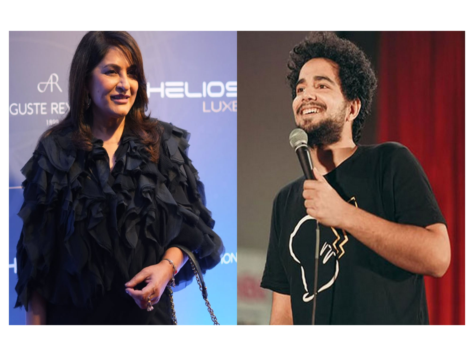 Archana Puran Singh and Samay Raina  (Photos/instagram/archanapuransingh/@maisamayhoon)