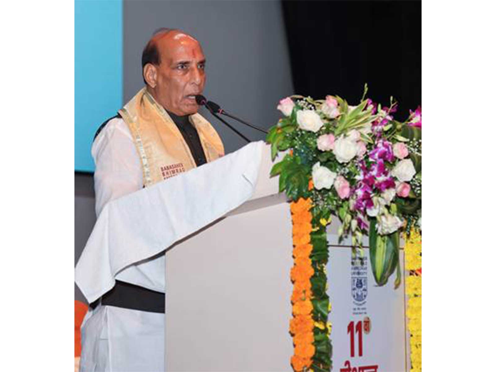 Defence Minister Rajnath Singh addresses students at convocation ceremony of Babasaheb Bhimrao Ambedkar University in Lucknow (Photo: PIB) Defence Minister Rajnath Singh addresses students at convocation ceremony of Babasaheb Bhimrao Ambedkar University in Lucknow (Photo: PIB)