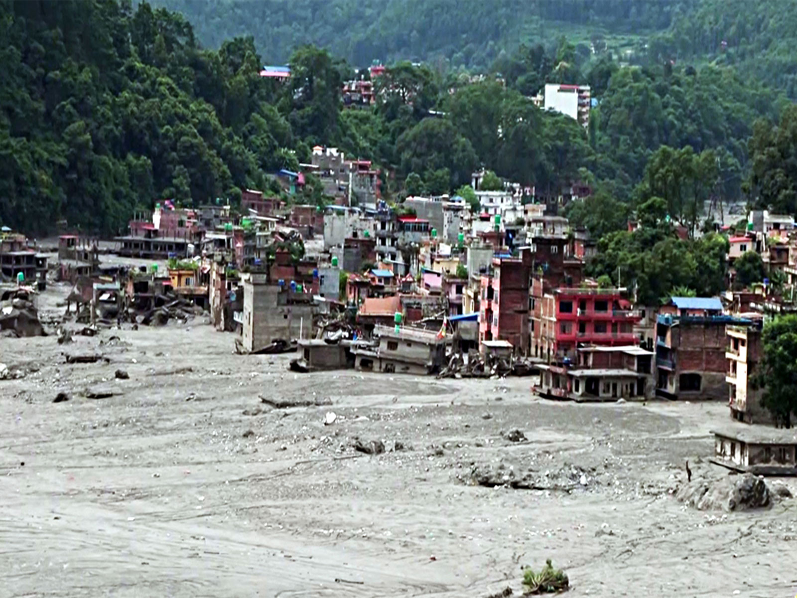 Aftermath of devastating flash floods of the Trishuli River in Kathmandu (Photo/ANI) Aftermath of devastating flash floods of the Trishuli River in Kathmandu (Photo/ANI)