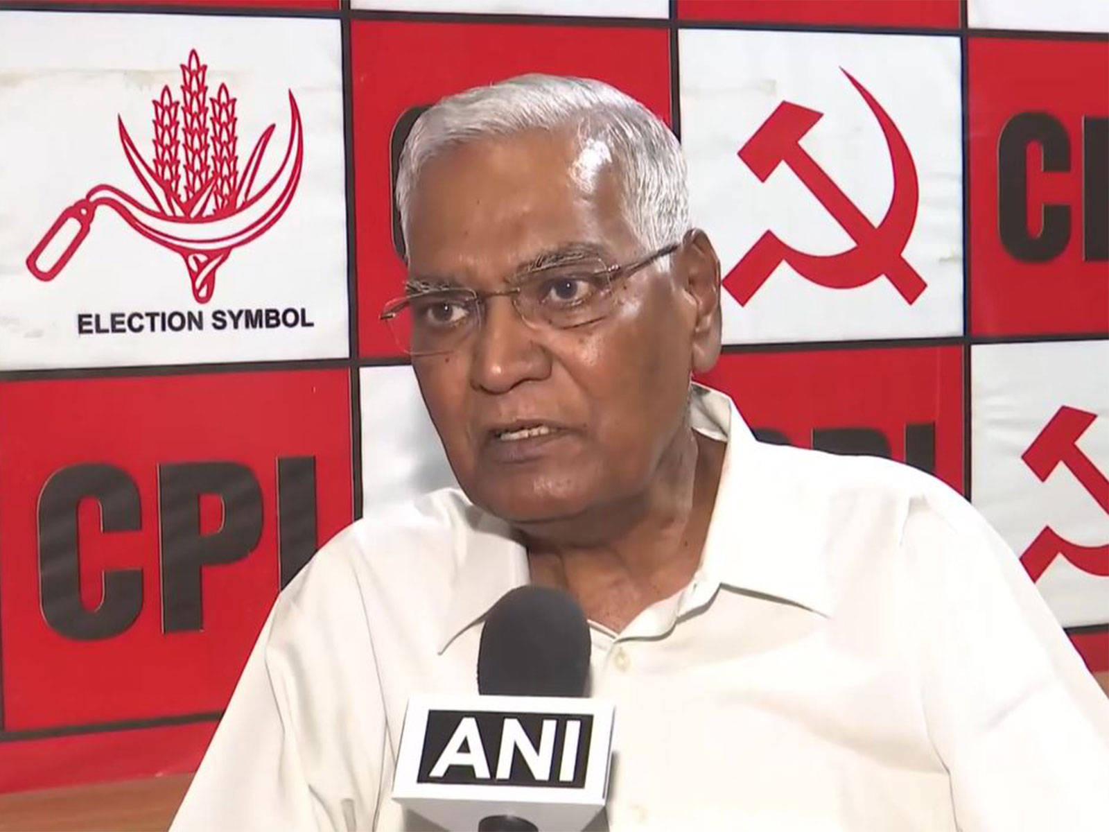 CPI General Secretary D Raja (Photo/ANI)