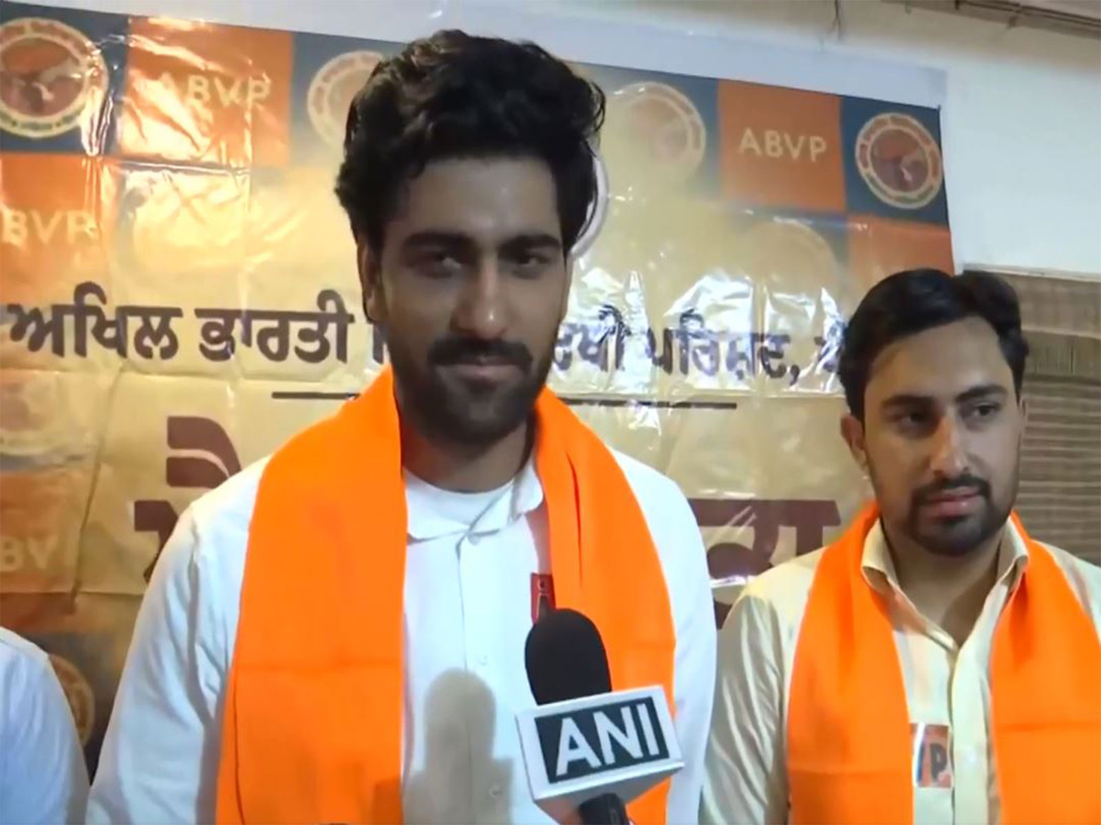 ABVP candidate for the Panjab University Campus Students’ Council polls, Ankit Bidhan (Photo/ANI) ABVP candidate for the Panjab University Campus Students’ Council polls, Ankit Bidhan (Photo/ANI)