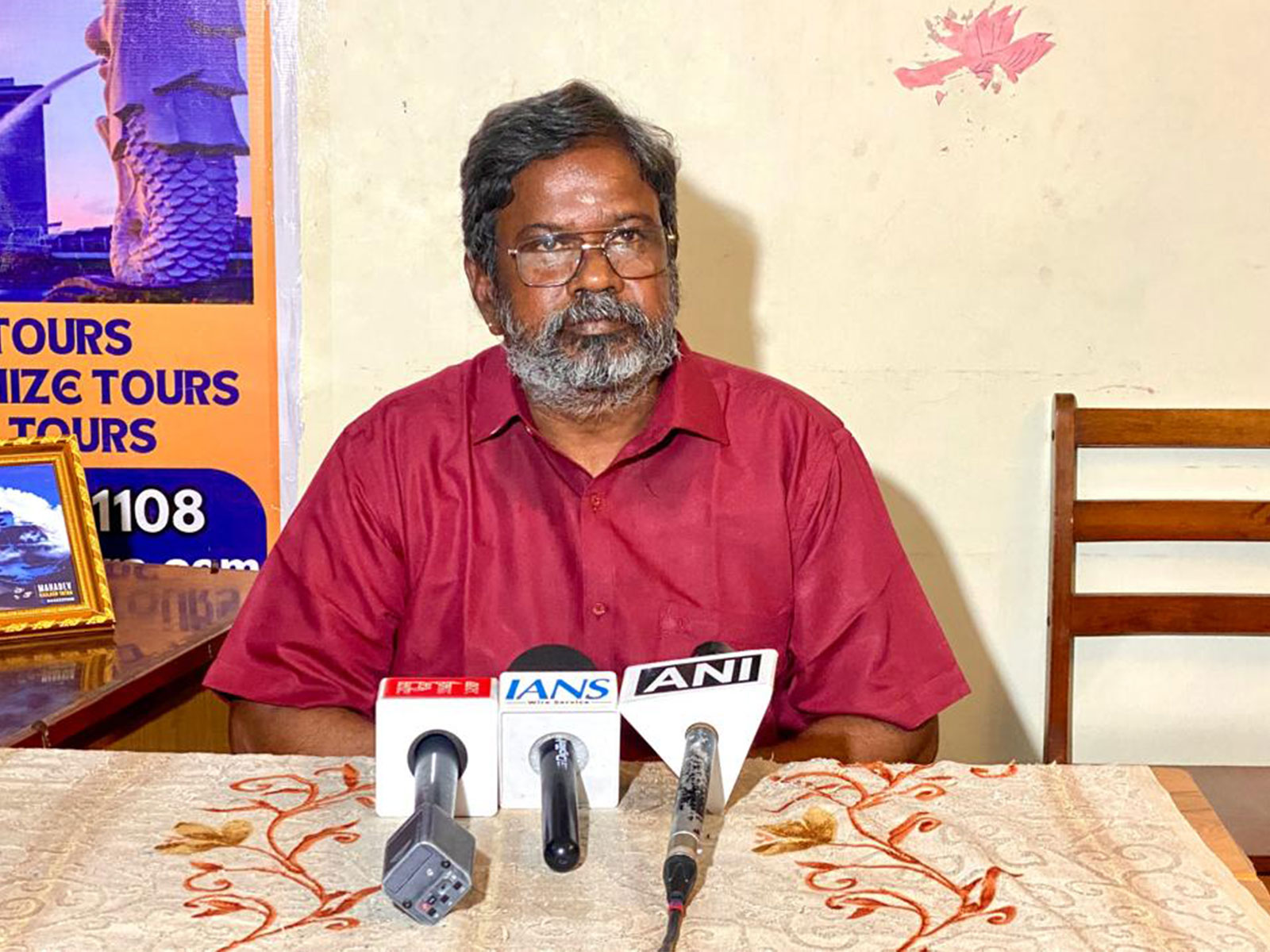 Maravel Nagappan, father of Sathya Narayanan (Photo/ANI) Maravel Nagappan, father of Sathya Narayanan (Photo/ANI)