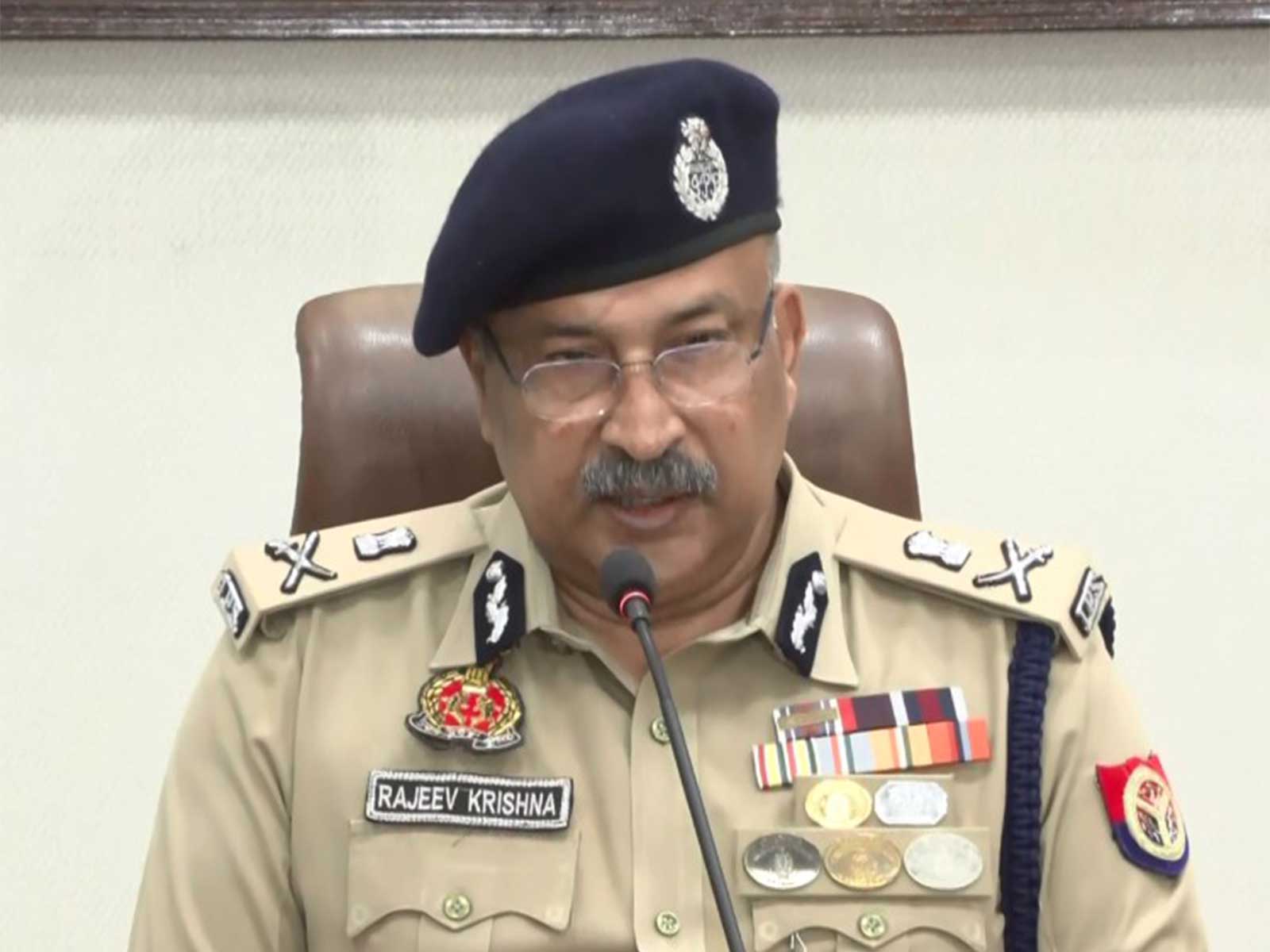 Uttar Pradesh DGP Rajeev Krishna (Photo/ANI)