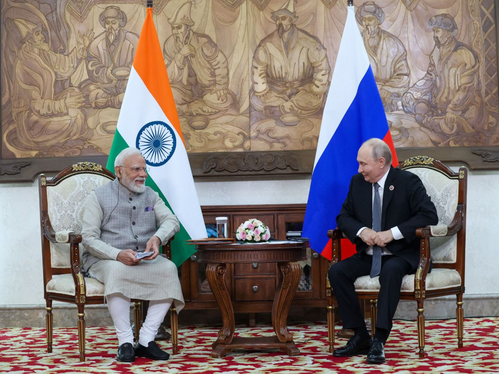 Prime Minister Narendra Modi with Russian President Vladimir Putin. (Photo: X/@narendramodi)