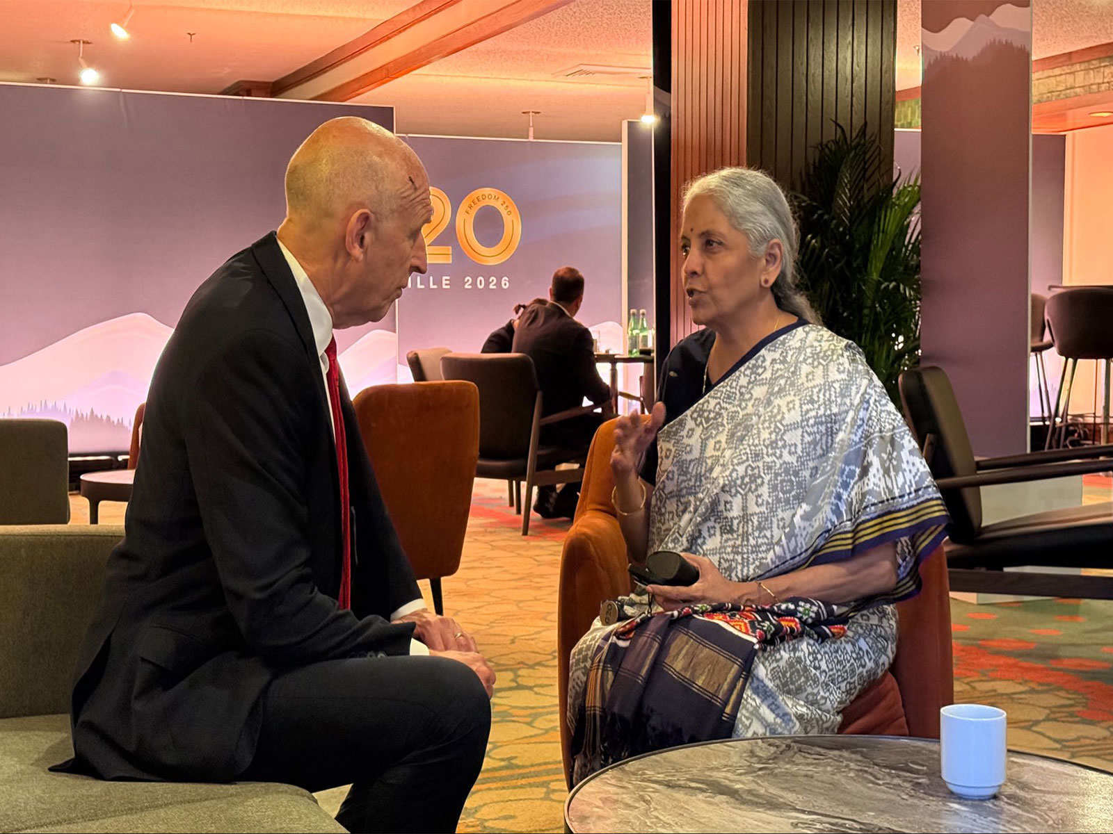 Union Minister Nirmala Sitharaman with with UK Chancellor of the Exchequer John Healey (Photo/X@FinMinIndia) Union Minister Nirmala Sitharaman with with UK Chancellor of the Exchequer John Healey (Photo/X@FinMinIndia)