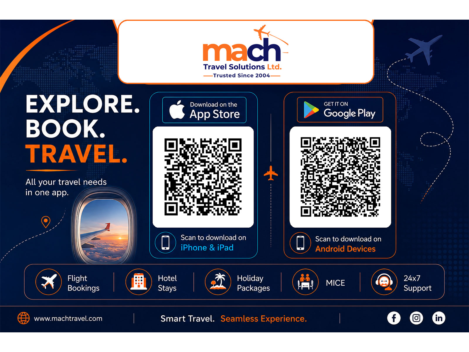 Mach Travel App QR Code Download