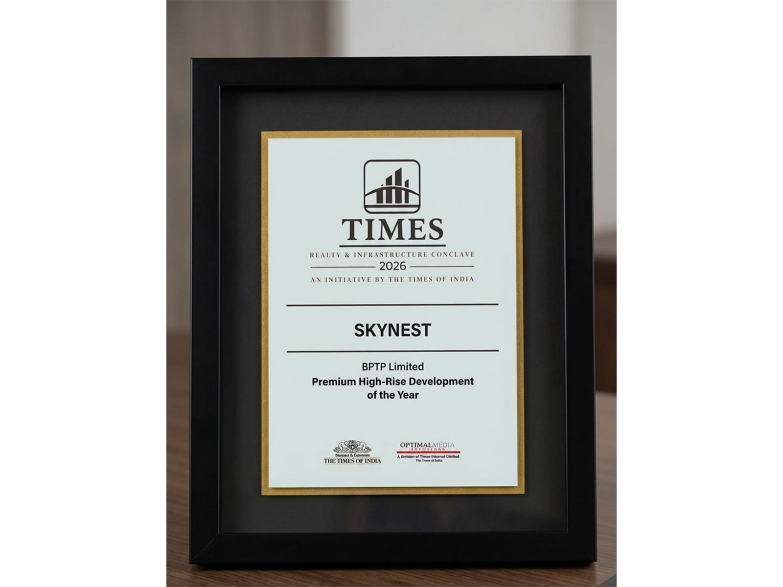 BPTP Skynest bags 'Premium Highrise Development of the Year' at Times Realty & Infrastructure Conclave 2026 BPTP Skynest bags 'Premium Highrise Development of the Year' at Times Realty & Infrastructure Conclave 2026