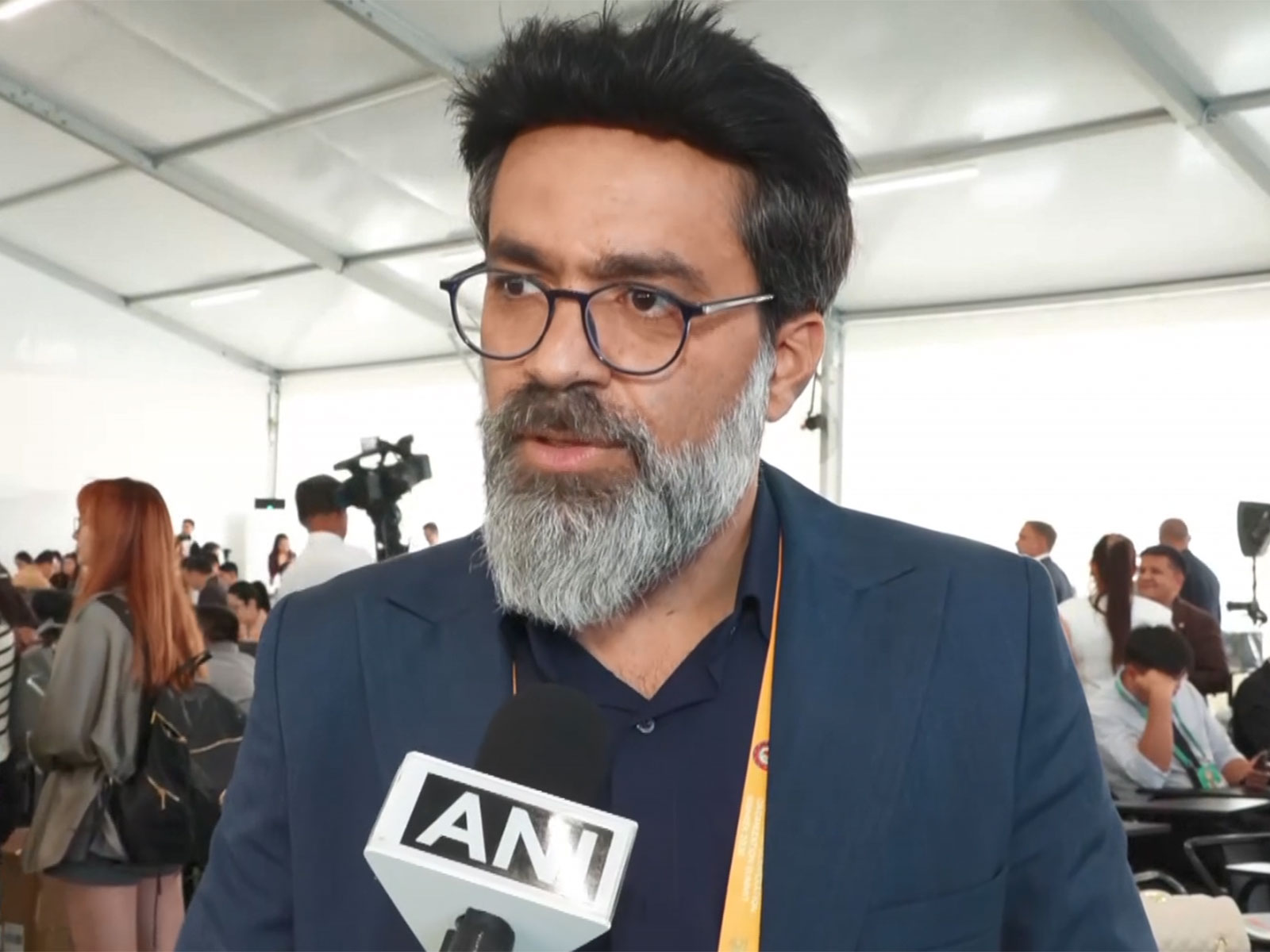 Iranian broadcaster IRIB journalist Yusef Salami (Photo/ANI)