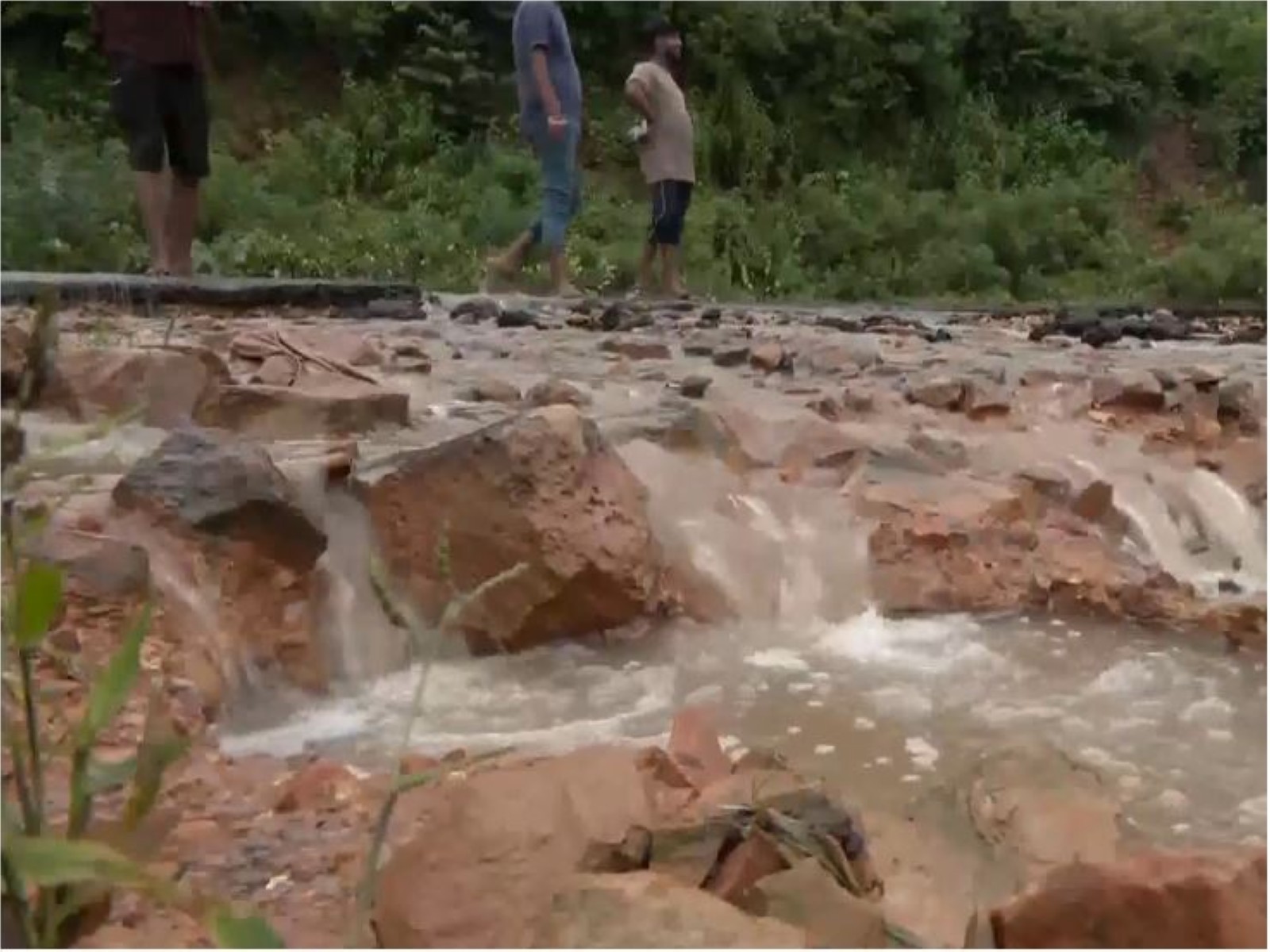 Water level of the Mandakini River has risen (Photo/ANI) Water level of the Mandakini River has risen (Photo/ANI)