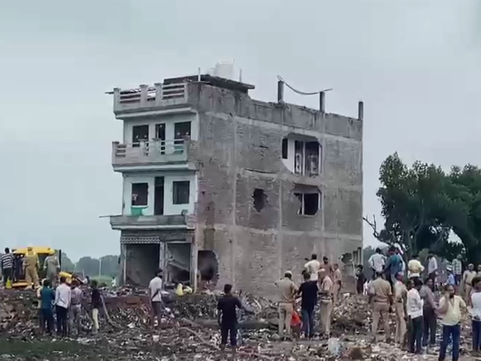 Visuals from the blast area (Photo/ANI) Visuals from the blast area (Photo/ANI)