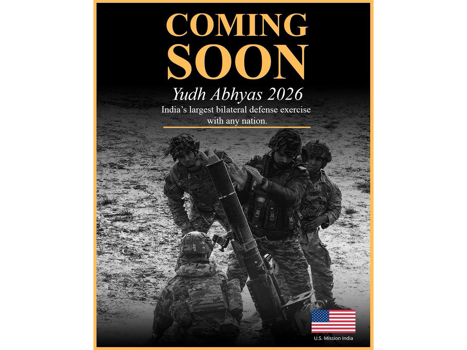  US Army Pacific-sponsored bilateral exercise with the Indian Army Yudh Abhyas (Photo/X/@USAndIndia)
