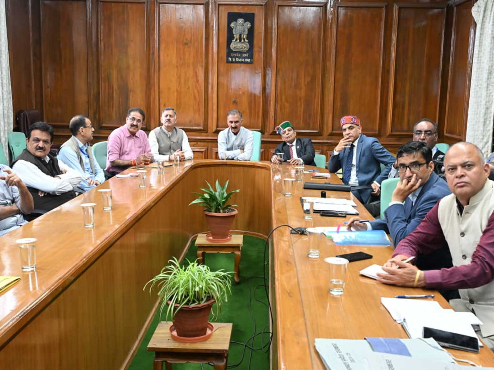 Himachal CM Sukhu reviews progress of proposed Him-Chandigarh City (Photo: ANI)
