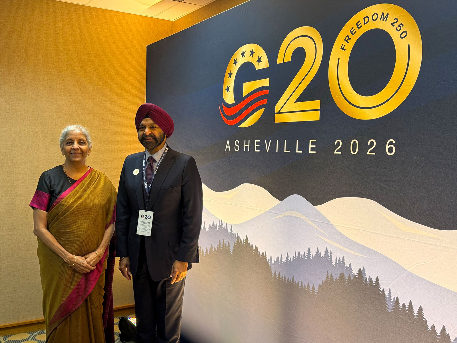 Union Minister for Finance and Corporate Affairs Nirmala Sitharaman with Ajay Banga, President of the World Bank Group (Photo/X@FinMinIndia) Union Minister for Finance and Corporate Affairs Nirmala Sitharaman with Ajay Banga, President of the World Bank Group (Photo/X@FinMinIndia)