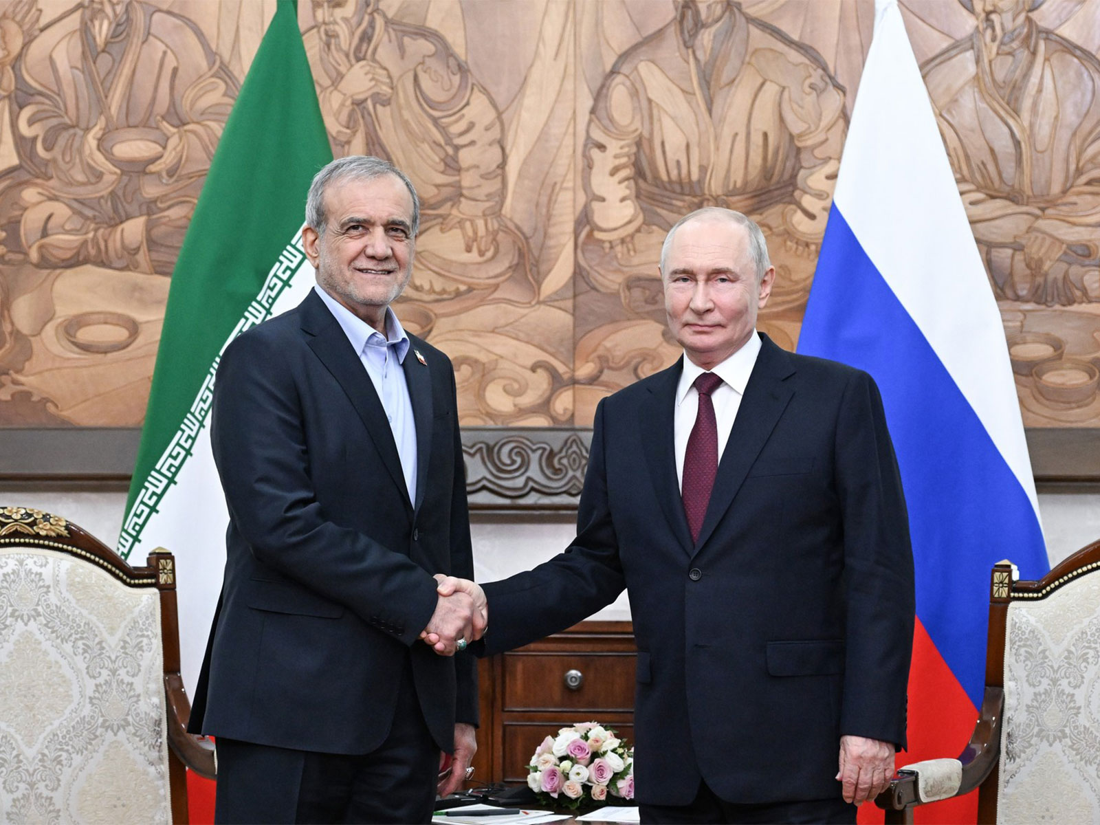 Russian President Vladimir Putin and Iran President Masoud Pezeshkian (Photo/X/@mfa_russia) Russian President Vladimir Putin and Iran President Masoud Pezeshkian (Photo/X/@mfa_russia)