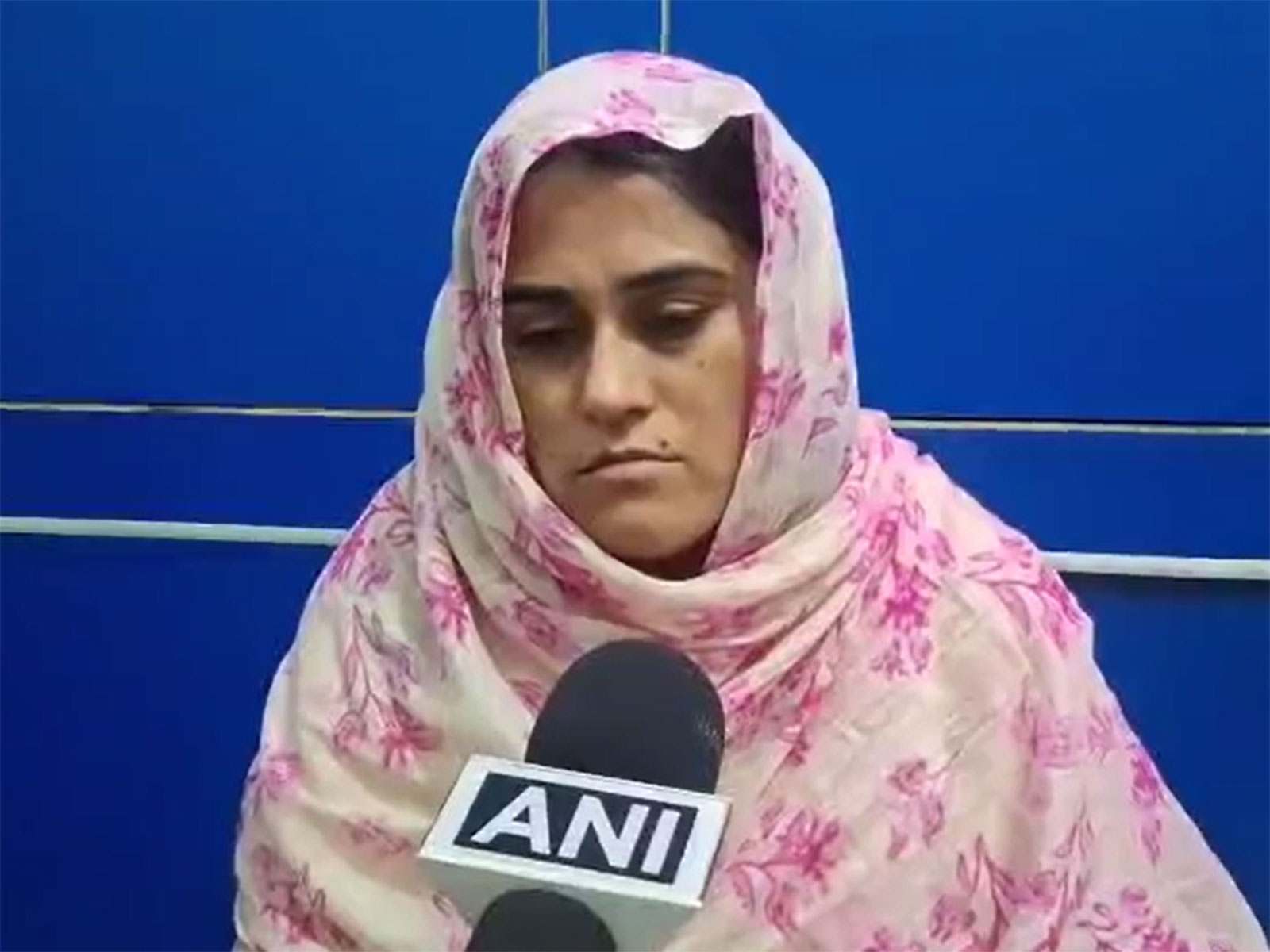 Slain singer Ankit Baliyan's wife Swati (Photo/ANI) Slain singer Ankit Baliyan's wife Swati (Photo/ANI)
