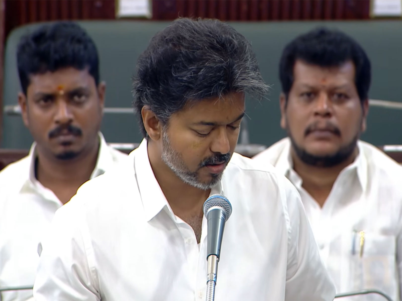 Tamil Nadu CM C Joseph Vijay (Photo/YouTube/Tamil Nadu Assembly)