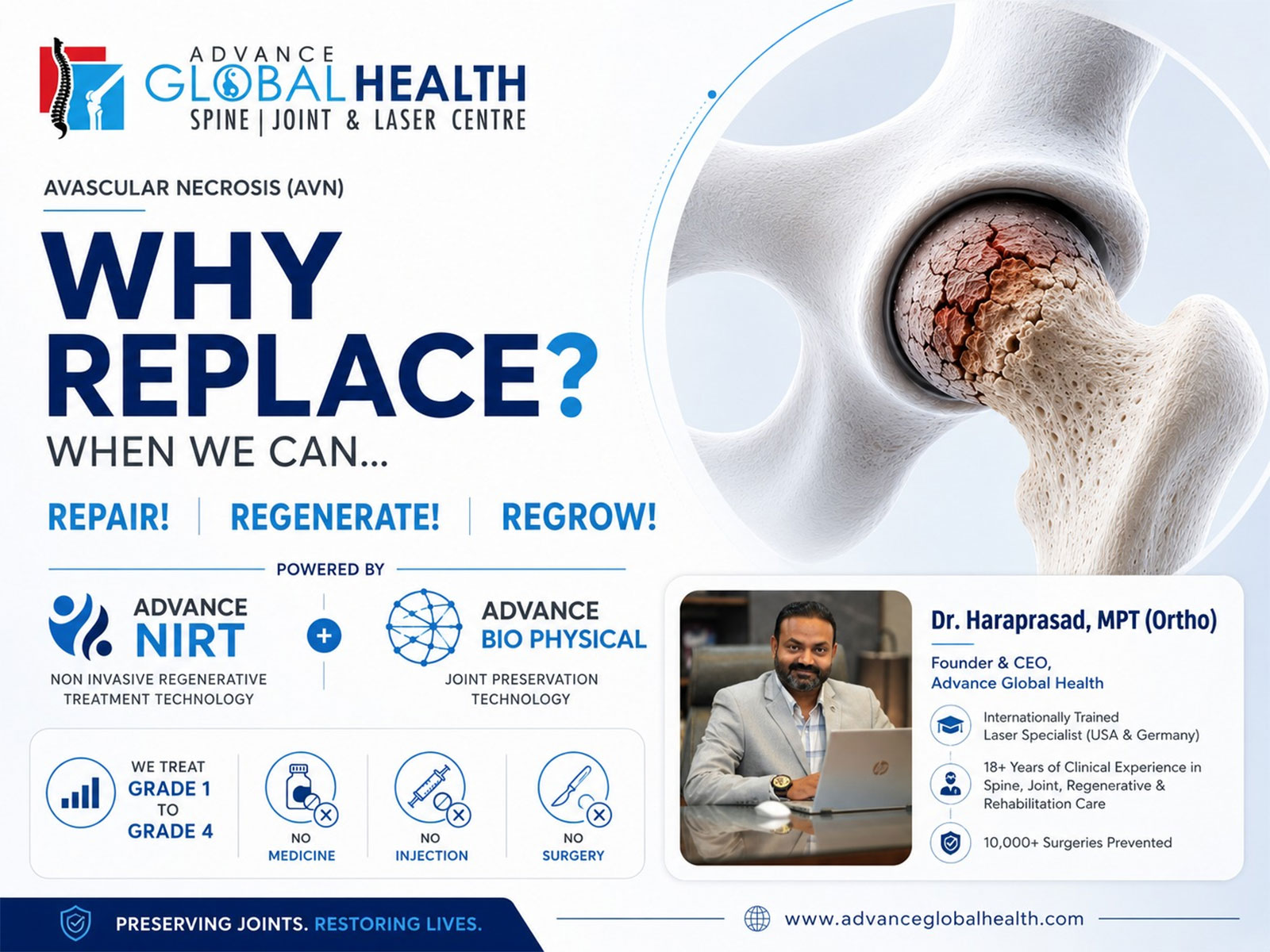 AVN Cases Surge After COVID-19; Delhi-Haldwani Centre’s Non-Surgical Approach Reportedly Spares Over 5000 Patients From Hip Surgery