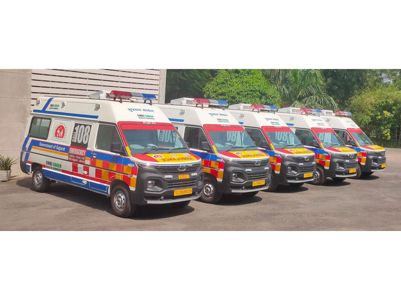 The scheme was launched by the Government of Gujarat to provide free ambulance services to quickly transport needy, critically ill, and injured persons to hospitals during emergencies. (Photo/Gujarat CMO)