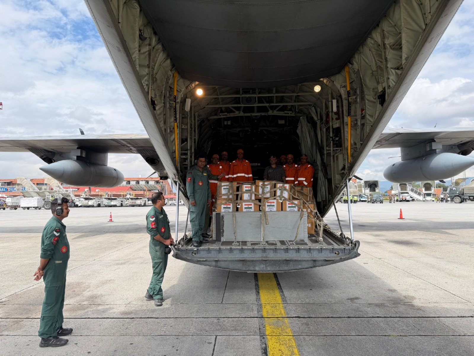 A fifth Indian aircraft carrying emergency assistance arrives for Nepal (Photo/X/@MEAIndia)