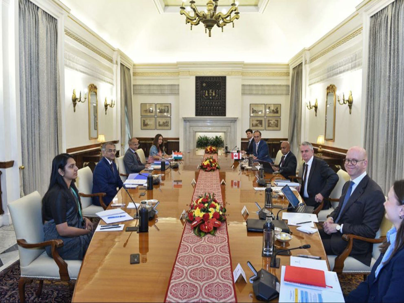 Visual from annual Foreign Office Consultations (FOC) at Hyderabad House (Photo/X/@MEAIndia)
