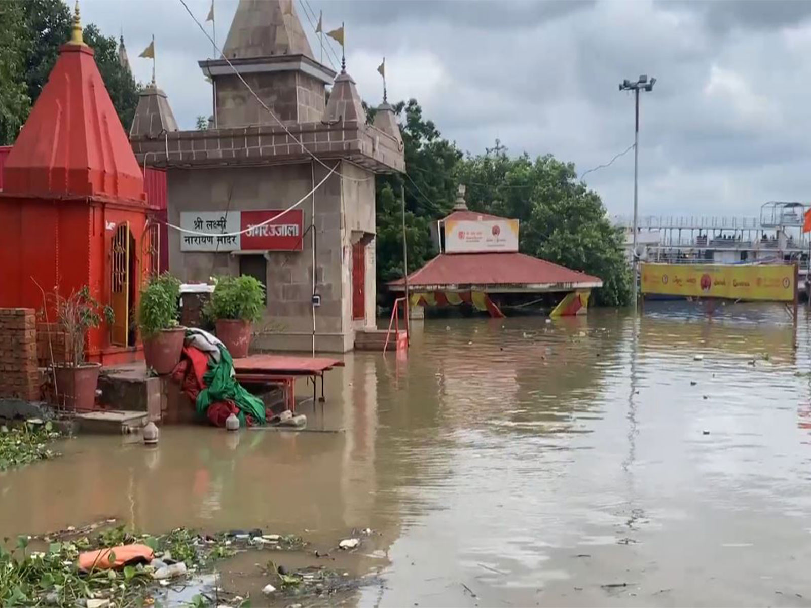 Floodwaters in Varanasi (Photo/ANI)