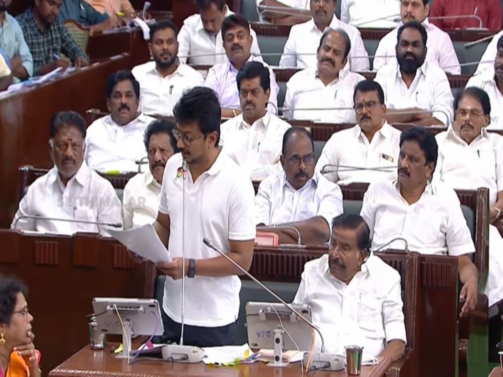 LoP in Tamil Nadu Assembly, Udhayanidhi Stalin (Photo/YouTube/Tamil NaduAssembly) LoP in Tamil Nadu Assembly, Udhayanidhi Stalin (Photo/YouTube/Tamil NaduAssembly)