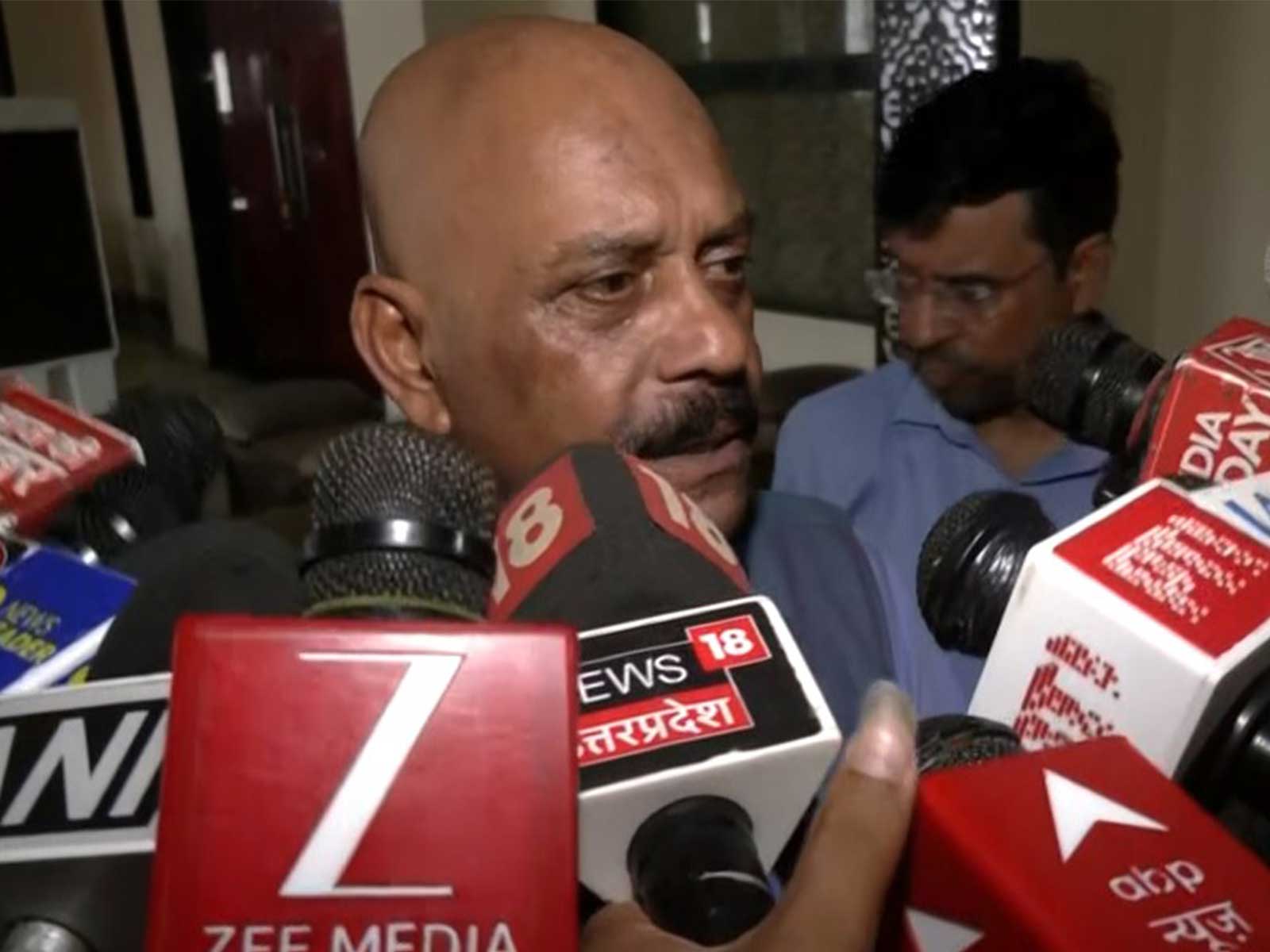 Newly appointed Ram Mandir Trust CEO Air Marshal Jeetendra Mishra (Retd) (Photo/ANI)