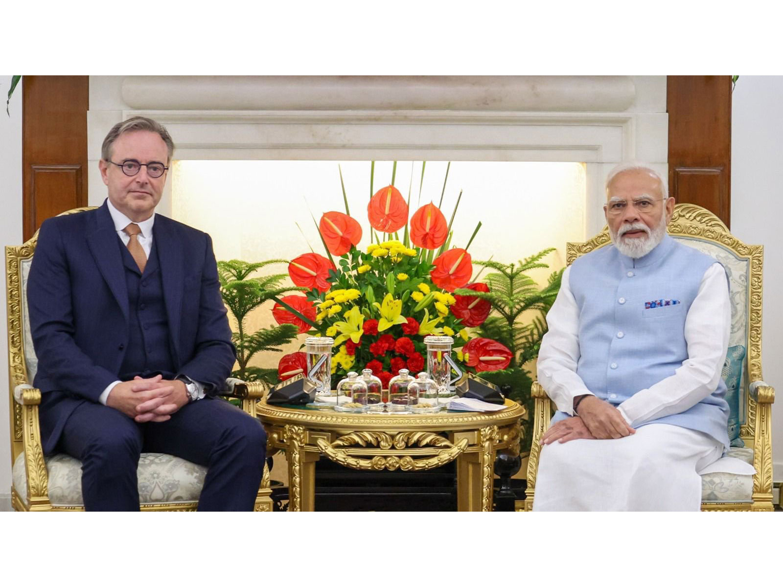 Prime Minister Narendra Modi with Belgian counterpart Bart De Wever (Photo/X@NarendraModi)