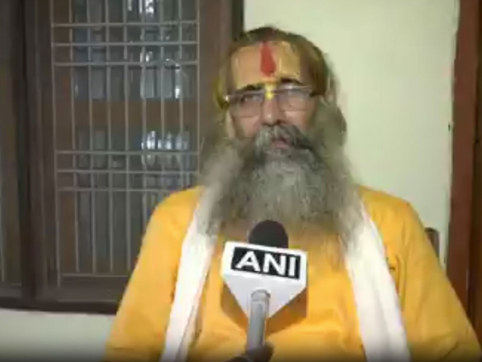 Shri Ram Janmabhoomi Teerth Kshetra Trust member, Mahant Dinendra Das Maharaj (Photo:ANI)