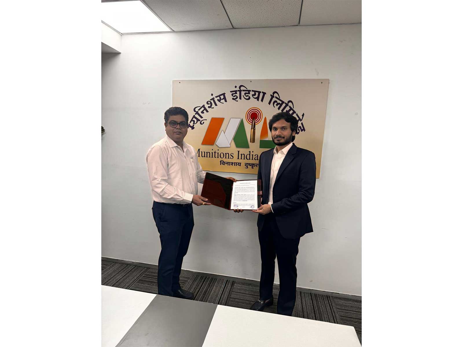 MILโDrogo Aerospace sign MoU (Photo/ANI) MILโDrogo Aerospace sign MoU (Photo/ANI)