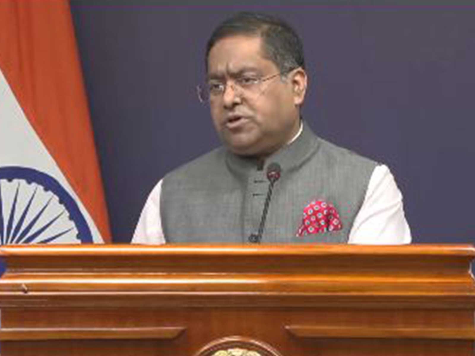 MEA Spokesperson Randhir Jaiswal (Photo/ANI)