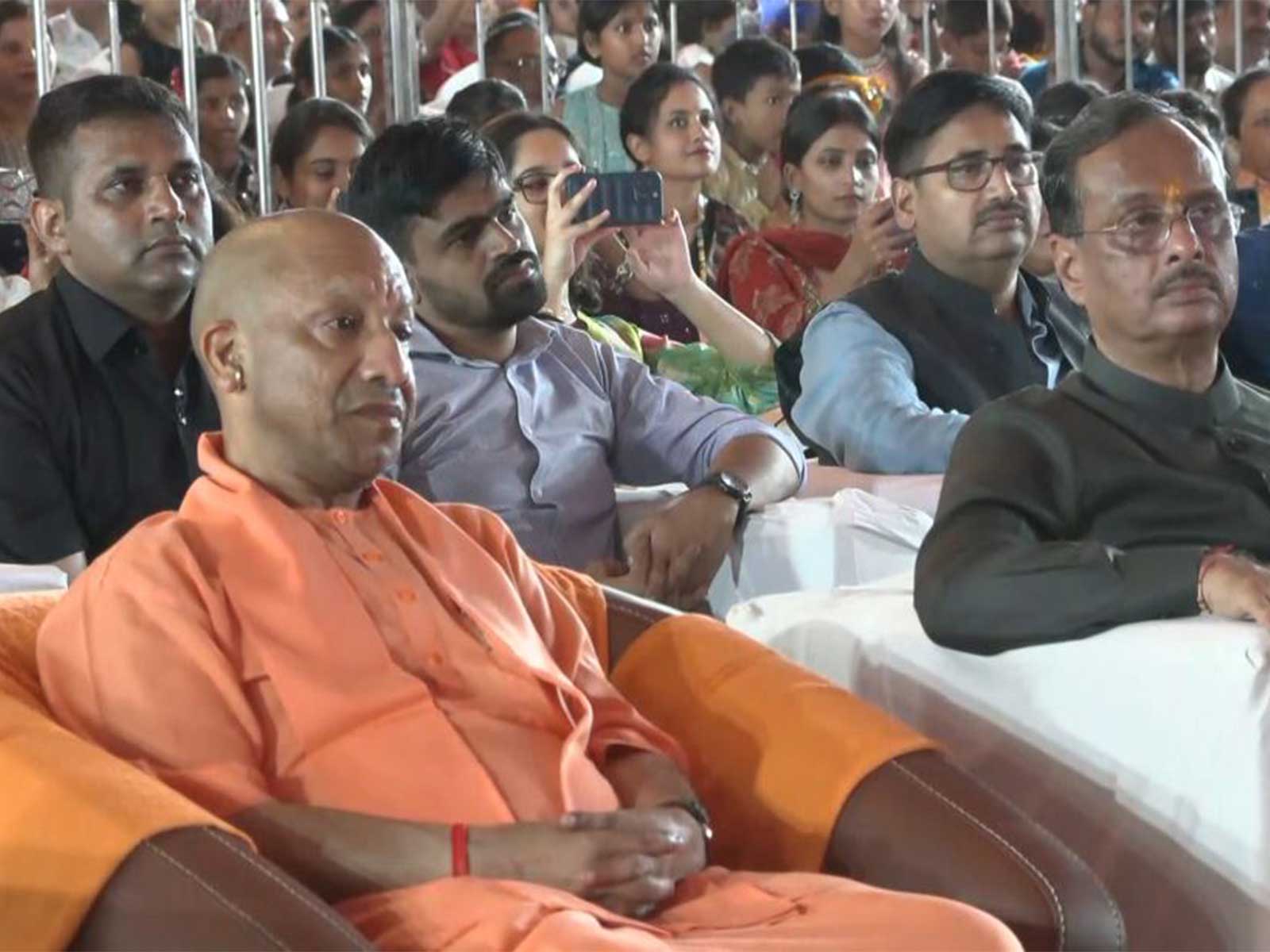 Uttar Pradesh Chief Minister Yogi Adityanath at Janmashtami event (Photo/ANI)