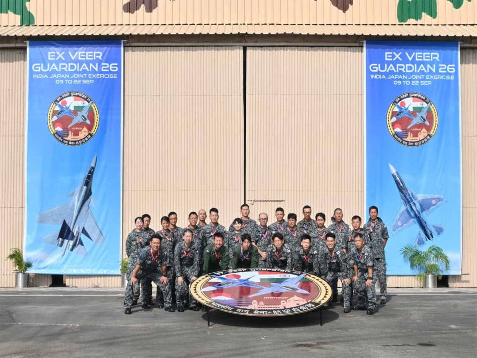 Members of the Japanese contingent arrive in Jodhpur for Exercise Veer Guardian 2026 (Photo/X@IAF_MCC) Members of the Japanese contingent arrive in Jodhpur for Exercise Veer Guardian 2026 (Photo/X@IAF_MCC)