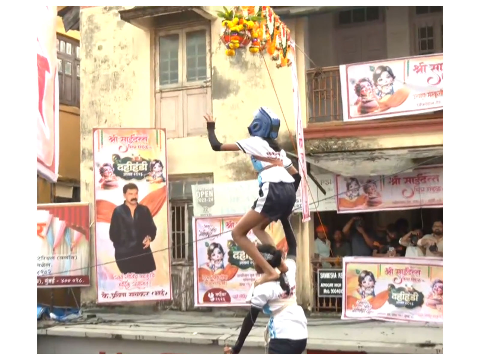 Mumbai’s women govindas participate in Dahi Handi 2026 (Photo/ANI)